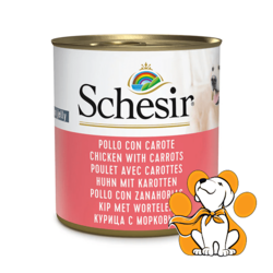 Schesir Dog Chicken With Carrots 285g, Piletina Sa Prelivom Od Šargarepe U Želeu