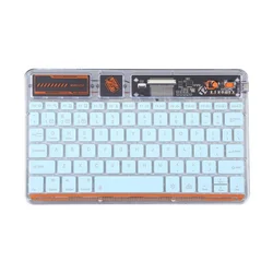 Tastatura Coteci Punk 84012 Wireless transparent plava