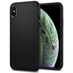 Spigen silikonski ovitek Liquid Air za iPhone X/XS, črna