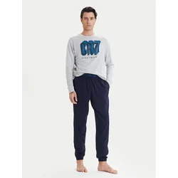 Cristiano Ronaldo CR7 Pižama 8730-42 Pisana Regular Fit