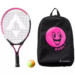 Tecnopro BASH 19 W/ BACKPACK, otroški tenis lopar, črna