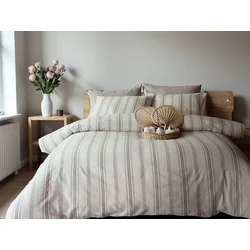 Viktorija Komplet set posteljina za Francuski ležaj Cotton-Life 200x220cm, Bej