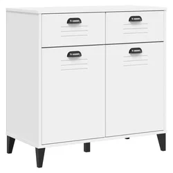 Komoda VIKEN bijela 80 x 40 x 80 cm od konstruiranog drva