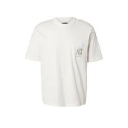 ARMANI EXCHANGE Majica temno bež/off-bela