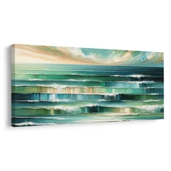 Slika mirno morje in oblaki - 80x40