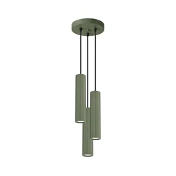 Sollux SL.1614 - Luster na sajli KARBON 3xGU10/10W/230V zelena