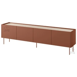 TV komoda Desin 220 4D1SZ - keramična rdeča