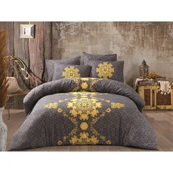 Aberto Design Komplet posteljina Saltanat, 200x220 cm, 220x240 cm, Žuta-Antracit