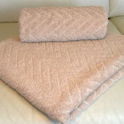 Peškir Zig Zag 70x130cm beige