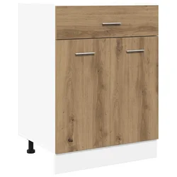 Vidaxl Spodnja omarica s predalom “Lyon” artisan hrast 60x46x81,5cm