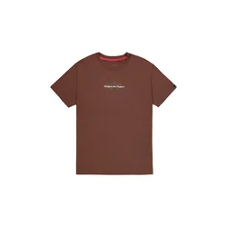 ALPHA INDUSTRIES Majica Foam rjava / siva / bela