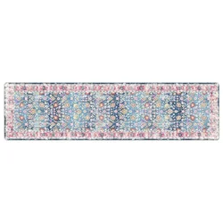 Vidaxl Pralna preproga 80x300 cm večbarvna