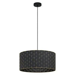 EGLO Viseća lampa MARASALES E27 O55 cm crna/mesing 99525