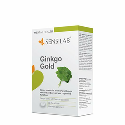 SENSILAB prehransko dopolnilo Ginkgo Gold, 30 šumečih tablet