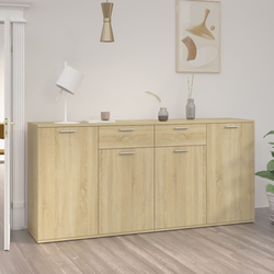Komoda boja hrasta sonome 160 x 36 x 75 cm konstruirano drvo