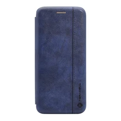 Maska na preklop Teracell Leather za Xiaomi Mi 11, Plava