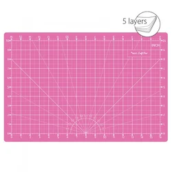 TEXI Podloga za sečenje materijala sa kružnim sekačem, 45x30, Roze