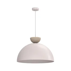 Luster na sajli NEVIS 1xE27/15W/230V, prečnik 50 cm, krem boje