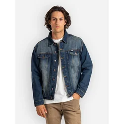 REELL Arizona Denim Jacket indigo mid blue
