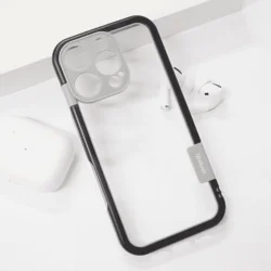 Maska za telefon Wolmtt bumper za iPhone 16 Plus, Crna