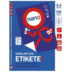 NANO etikete za laserske i ink-jet pisače, za cd/dvd FI 118 MM N-DVD