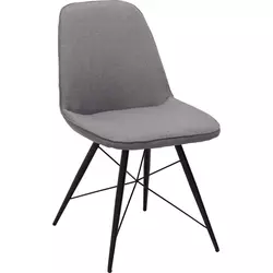 STOLICA siva, crna metal, tekstil