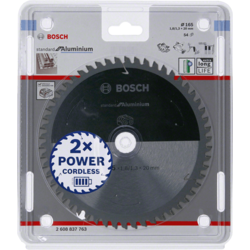 Bosch Standard for Aluminium list kružne testere za akumulatorske testere 165x1,8x20 T54 2608837763, 165x1,8x20 T54