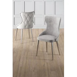 Hanah Home Set stolica Alpa, 85x59x98 cm, 4 komada, Svetlosive