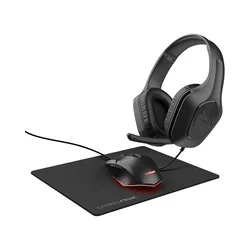 Trust GXT790 TRIDOX Set gaming slušalice + miš + podloga 245 x 208, 3u1, Crne
