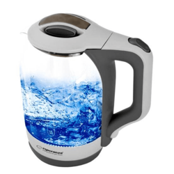Esperanza Grelnik vode stekleni YUKON 1,7L, bela barva, 1500W