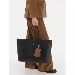 TOMMY HILFIGER Nakupovalna torba  črna