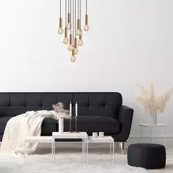 Opviq Luster Tempo-6027, 136cm 50x50cm, Zlatne boje