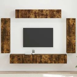 TV ormar 8 pcs Dimljeni hrast