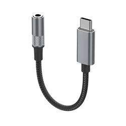 Adapter LDNIO LSY80c za slusalice Type-C na 3,5 mm sivi
