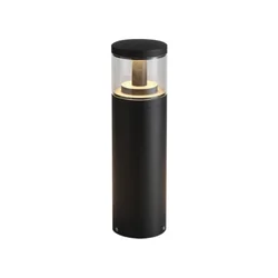 LED baštenska svetiljka aluminijumska crna 12W toplo bela IP65 E250179