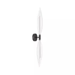 Zidna lampa NORDIC 2xG9/5W/230V crna/prozirna