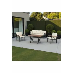HANAH HOME Baštenska garnitura Nergiz 3+1+1 Beige