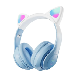 Bluetooth slušalice za decu sa mačjim usima (LED svetla)