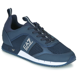 Emporio Armani EA7 Nizke superge BLACK WHITE LACES U Modra