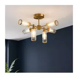 Endon 92213 - Luster na stalku 6xG9/3W/230V mesing