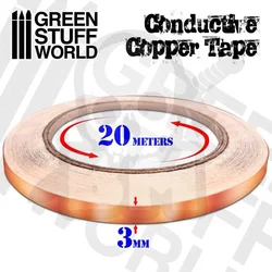 Conductive copper tape - 3mm x 20meters