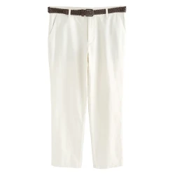 Next Chino hlače ecru/temno rjava