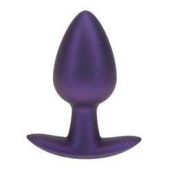 Ouch! Smooth Silicone Anal Plug Medium Metallic Purple