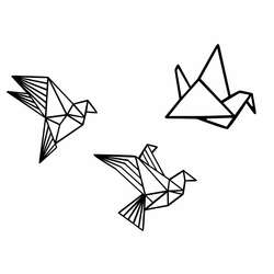 WALLXPERT Zidna dekoracija Origami