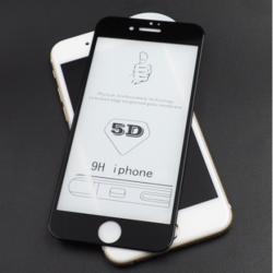 Kaljeno zaščitno steklo 5D Full cover za mobilni telefon Apple iPhone 6/6s Black