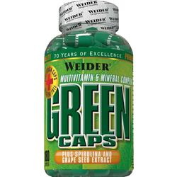 WEIDER tablete GREEN CAPS