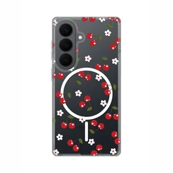 Maska za Samsung Galaxy S26 Cute Cherries Print Magsafe S941B, Šarena