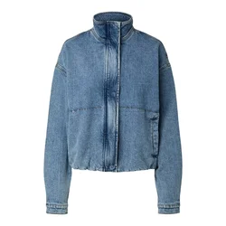 PIECES Prehodna jakna PCGRACE moder denim