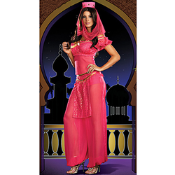 Ženski kostum arabska princesa pink queen