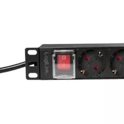 Razvodni PDU panel za rack sa 9 uti?nih mesta i osiguracem, kabl 2m (aluminijum)